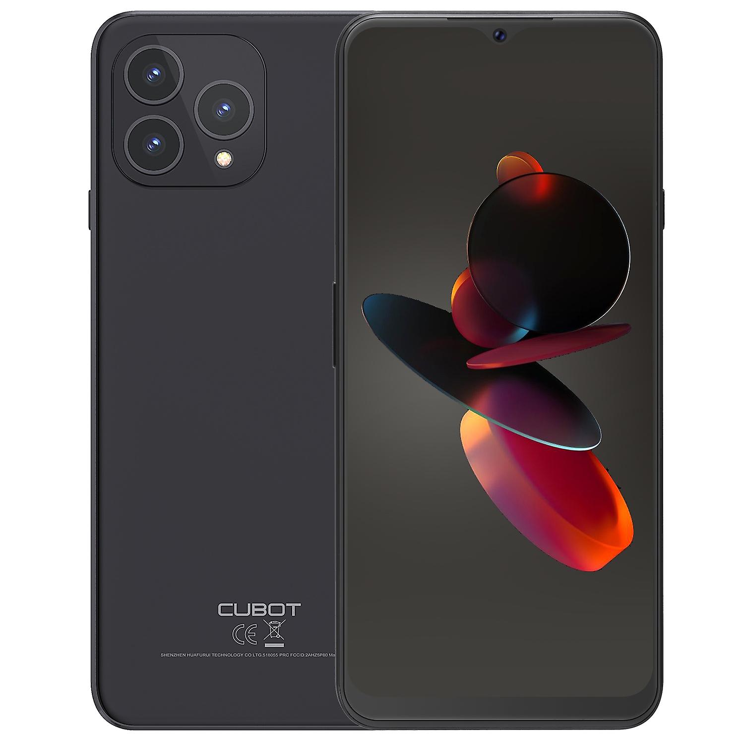Cubot P80 8GB+512GB, Global Version Smartphone Android 13, 6.583" FHD+ Screen Black