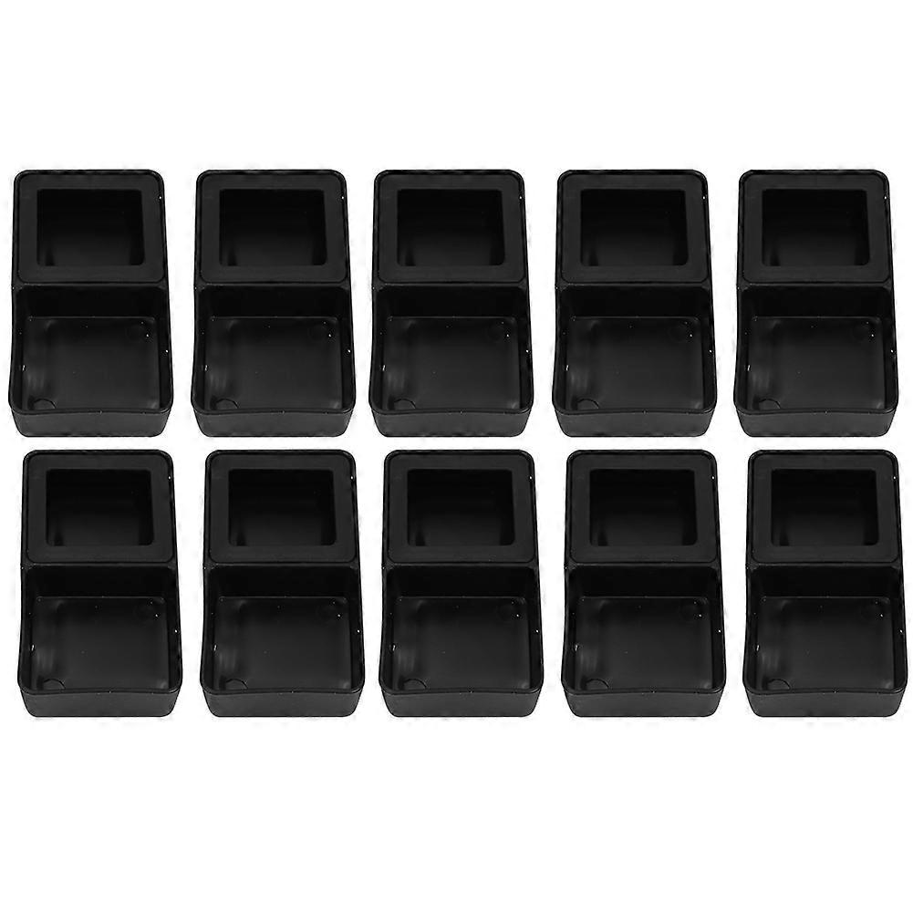 10pcs Simulation Reptile Food Trough Feeder Snack Dish Tray Reptile Feeder Double Feeder