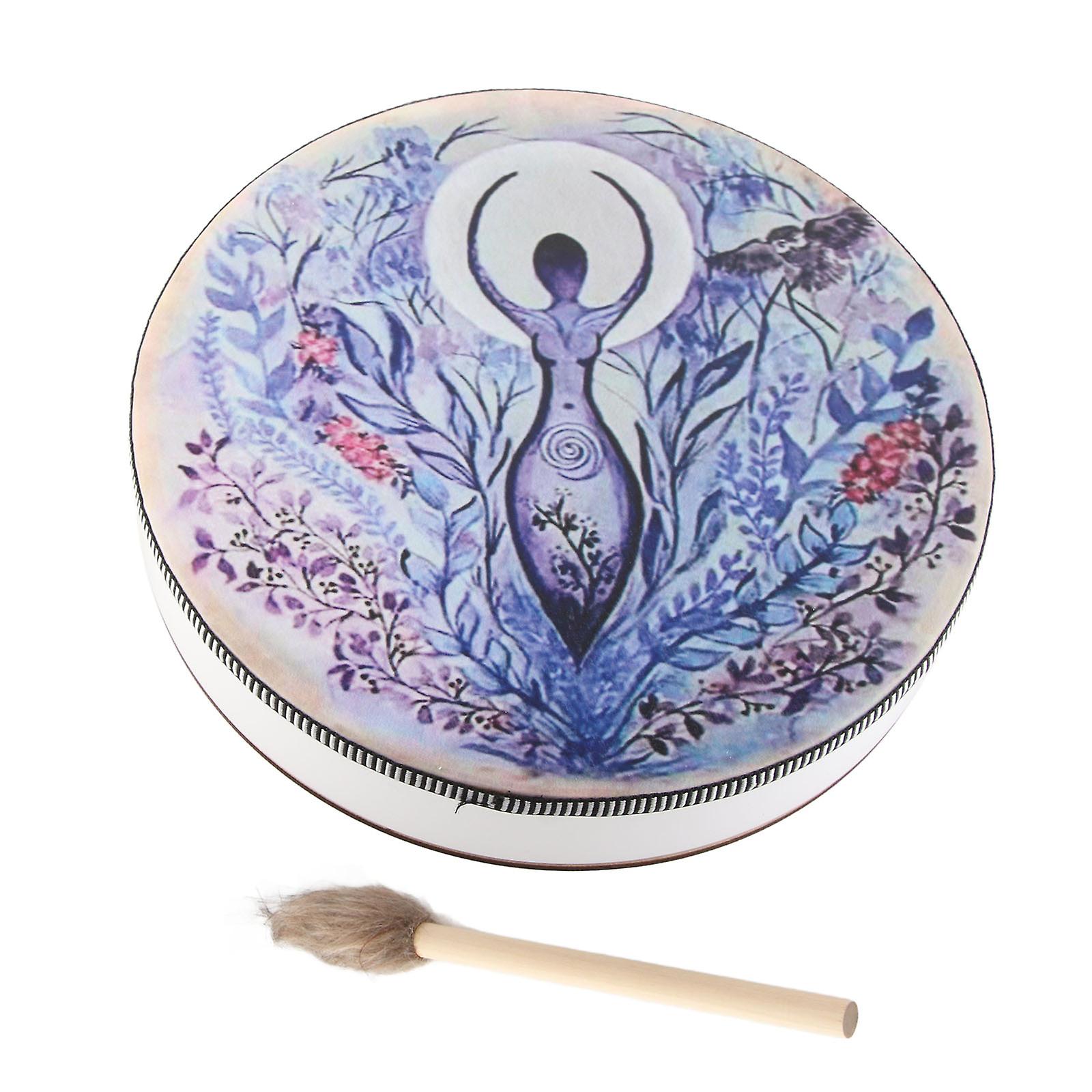 Shaman Drum Siberian Drum Spirit Music Handmade Shamanic Drum with Drum Stick Percussion Instrument