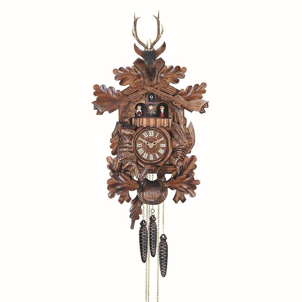 Engstler - 738 QMT - Cuckoo Clock - Quartz - Walnut