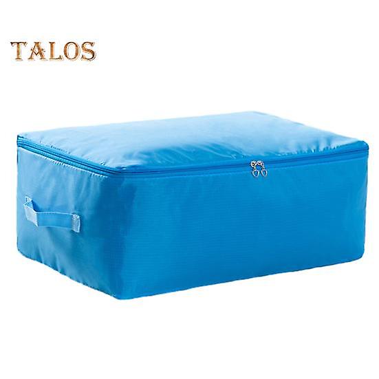 Quilt Storage Bag with 2-Way Zipper Blankets Clothing Organizer Bag Space-saving Moving Bag for