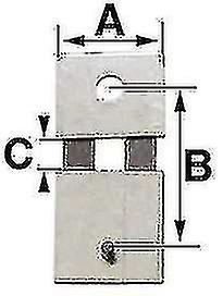 Pendulum Clock Suspension Spring B= 12.0mm (a = 8.0mm C = 2.3mm) Kieninger