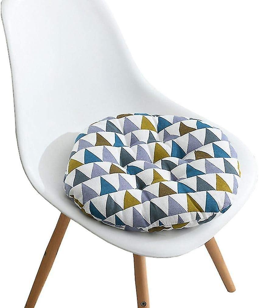 40x40cm Round-Triangle Multicolor Chair Cushion Printed Soft Class Office Chair Pad