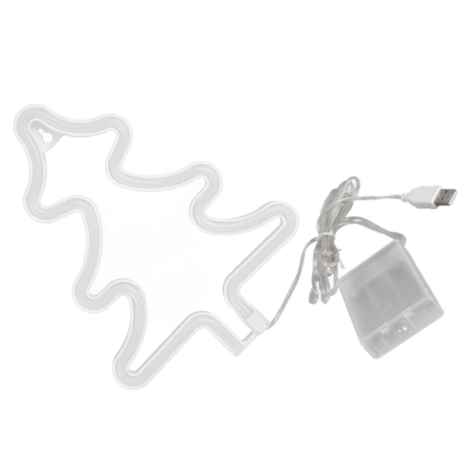 Led Light Sign Green Christmas Trees Safe Stable Unique Shape Wide Application Neon Light for Bedroom Bar Party