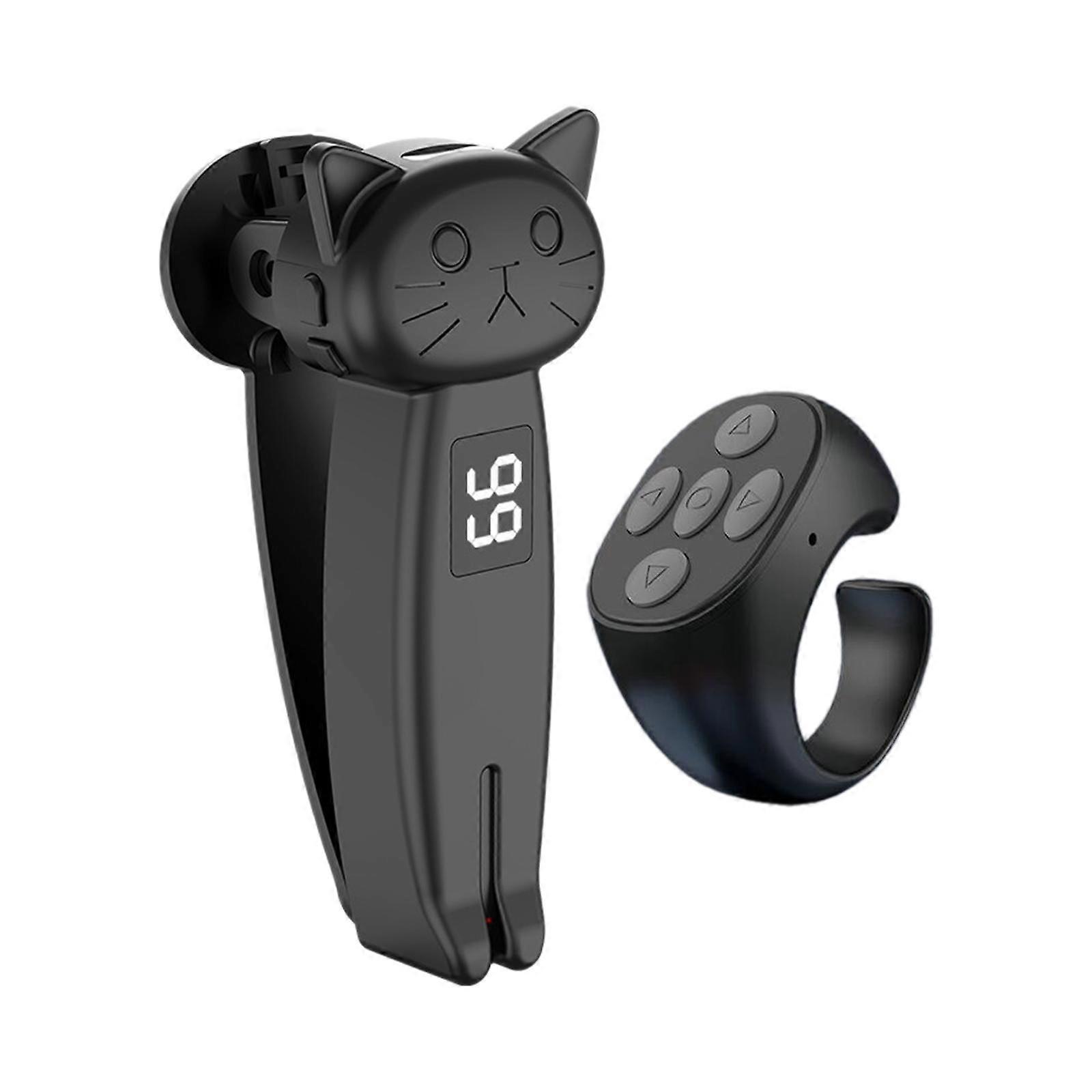 Remote Control Page Turner Lightweight Camera Video Recording Remote Black