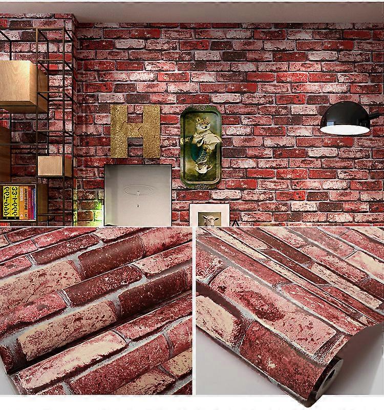 Self Adhesive Wallpaper Red Brick 500cm
