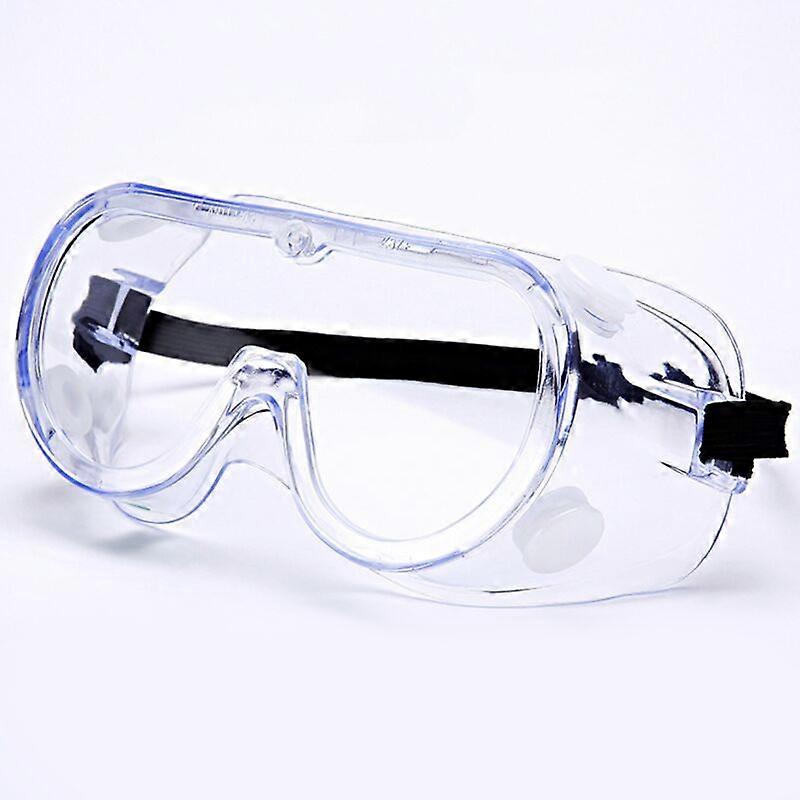 2pcs Protective Goggles - Clear with Lens Anti-fog Anti-fog Chemical Lab Safety Goggles
