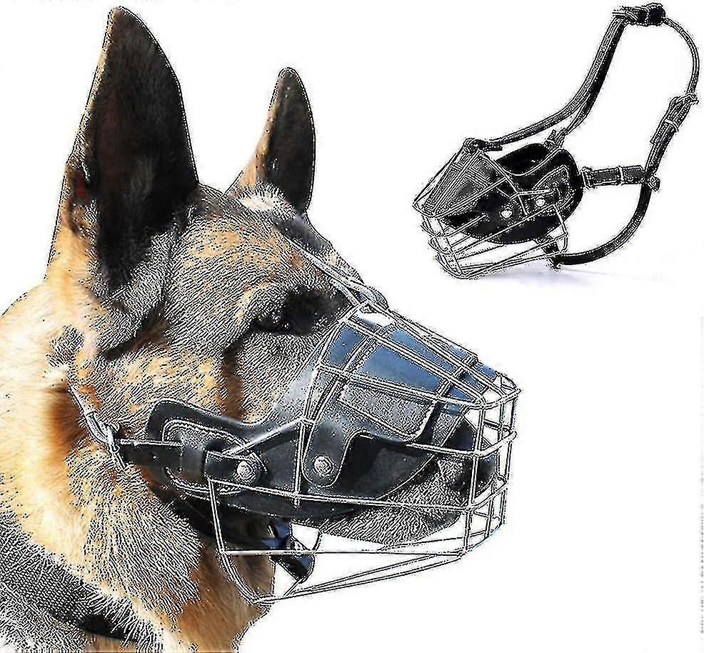 New High Quality Sturdy Metal Wire Basket Dog Mouth For Large Dog Bull Terrier Bite Proof Bark Chew