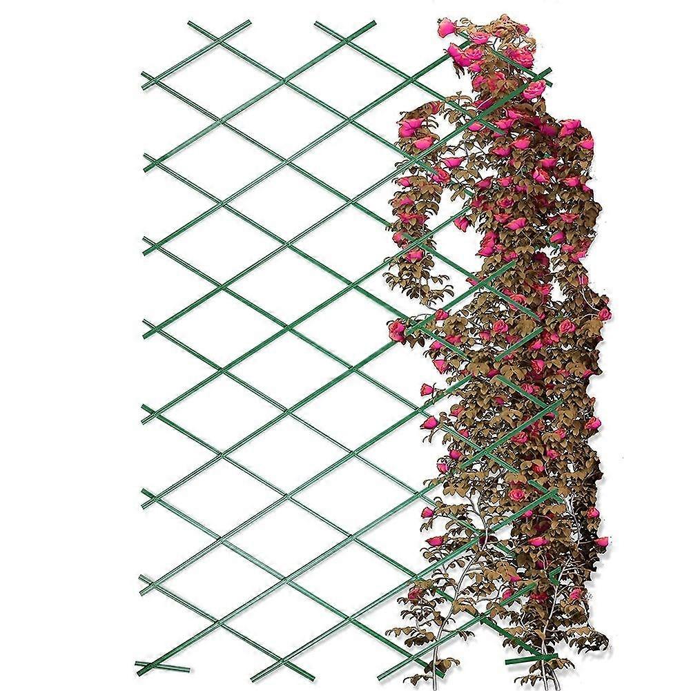 Foldable plastic garden support for climbing plants
