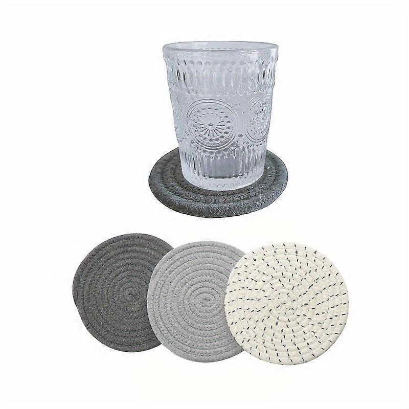 3pcs/set, Potholders Set Trivets Set, Pure Cotton Thread Weave Hot Pot Holders Set, Stylish Coasters, Hot Pads, Hot Mats, Spoon Rest For Cooking And B