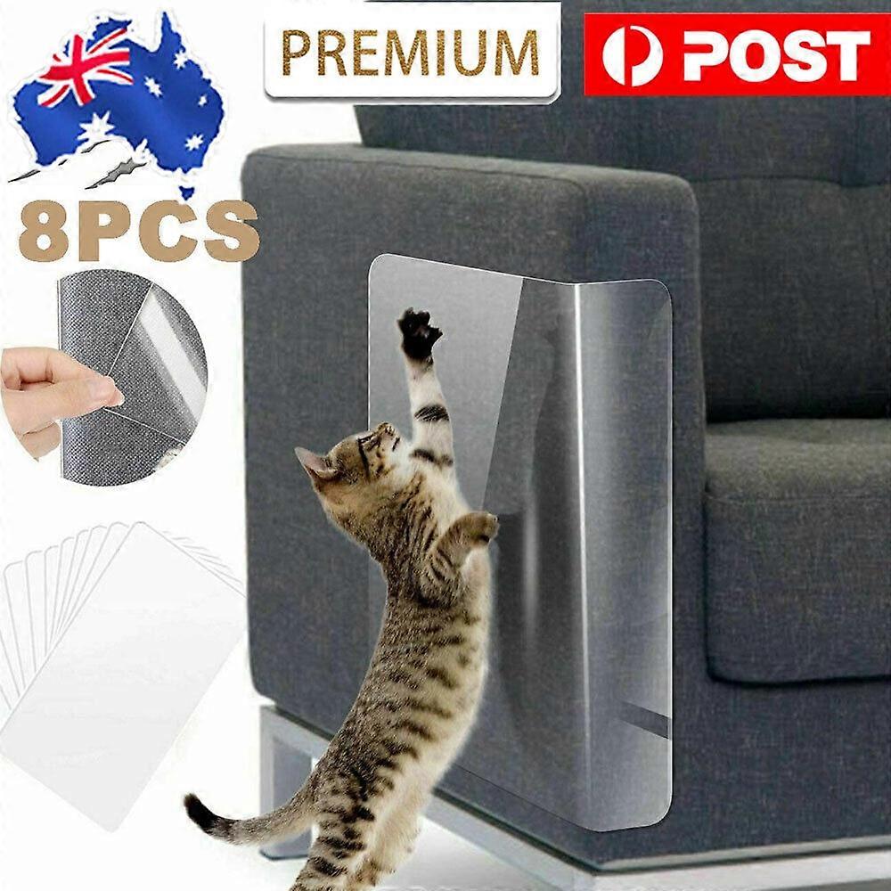8X Cat Couch Sofa Scratch Guard Stickers Pet Furniture Anti-Scratching Protector