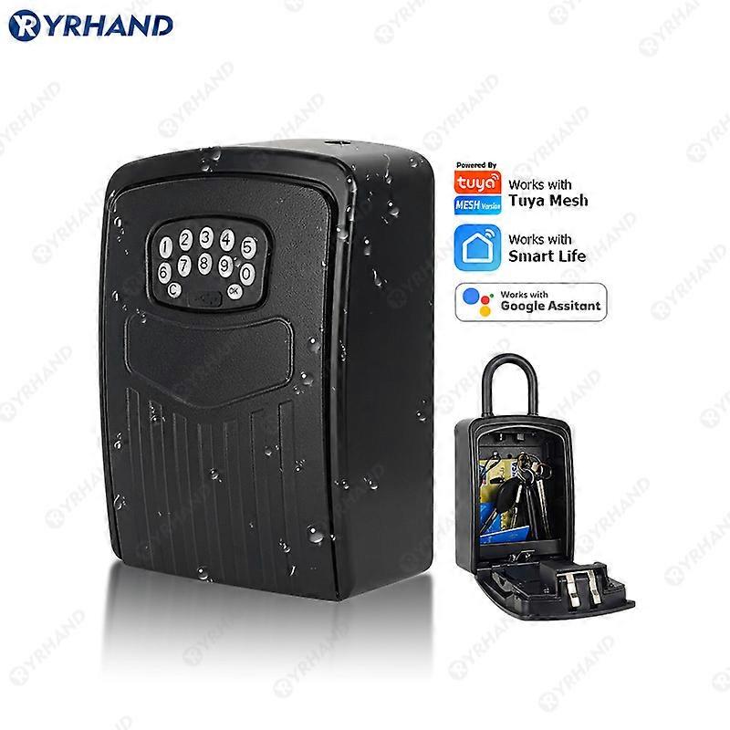 Security Padlock Tuya App Lock With Code Digital Electronic Lock Ip66 Waterproof Keybox For Smart Home
