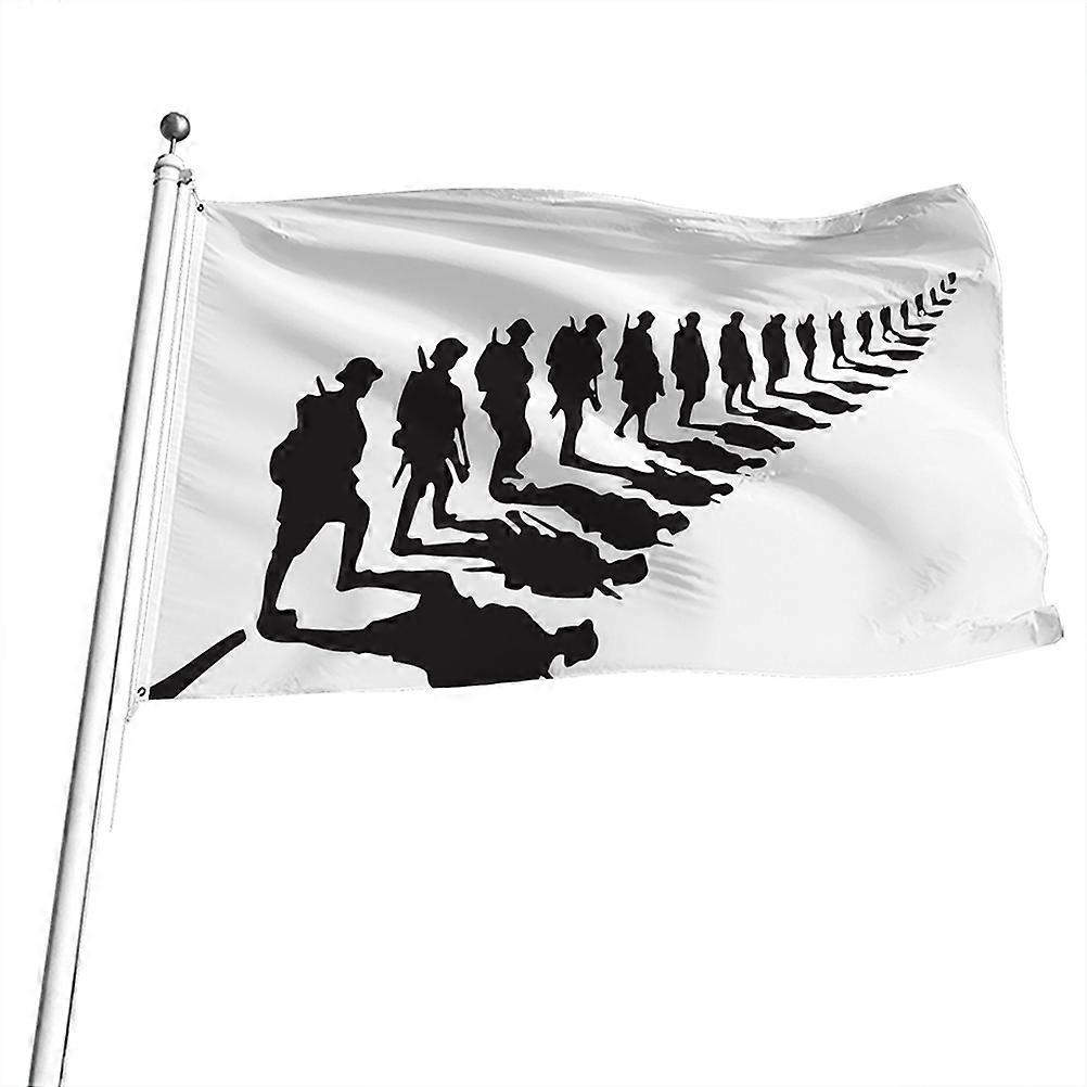Remembrance Day Flag Polyester Flag Single Side Heavy Duty Flag for Heroes Moderating Remembrance