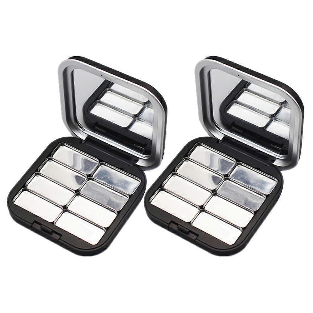 2pcs Empty Eyeshadow Palettes Makeup Eyeshadow Containers Empty Eyeshadow Boxes
