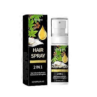 Haarverzorgingsmist voedt de hoofdhuid, hydrateert het haar, straalt glans uit, ricinusolie herstellende spray