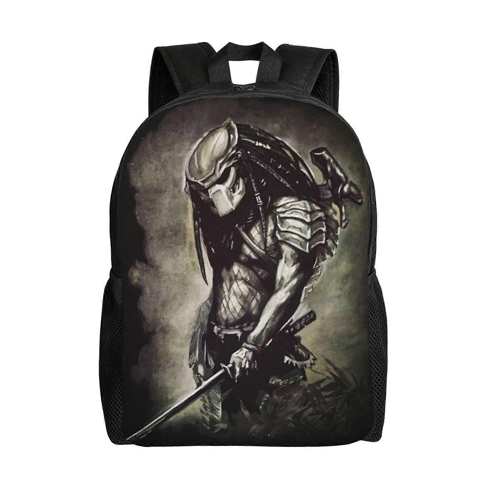 エイリアンvsプレデターファッションバックパックデイパック旅行用アニメバッグノートブックバッグ-LDYH408