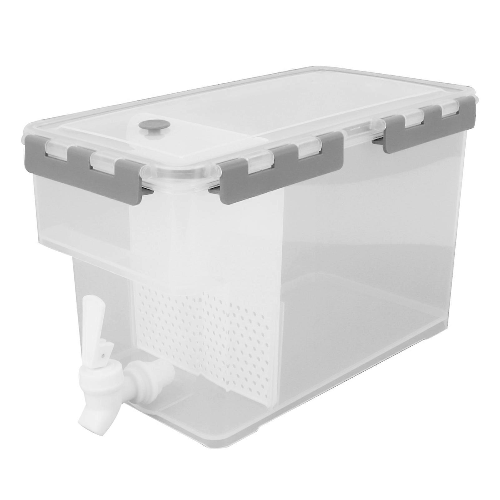 Refrigerator Drink Cold Kettle Large Capacity Multi Function Beverage Storage Kettle With Filter 6L Grey