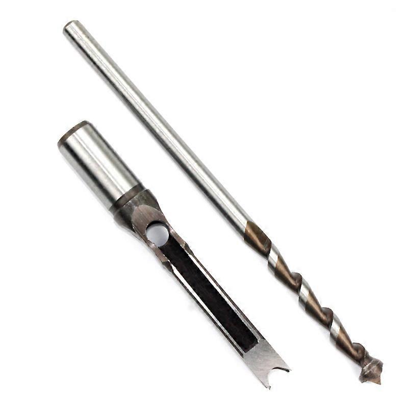 Square Hole Drill Bit 6.4mm High Hardness Efficient Mortising Chisel for Woodworking