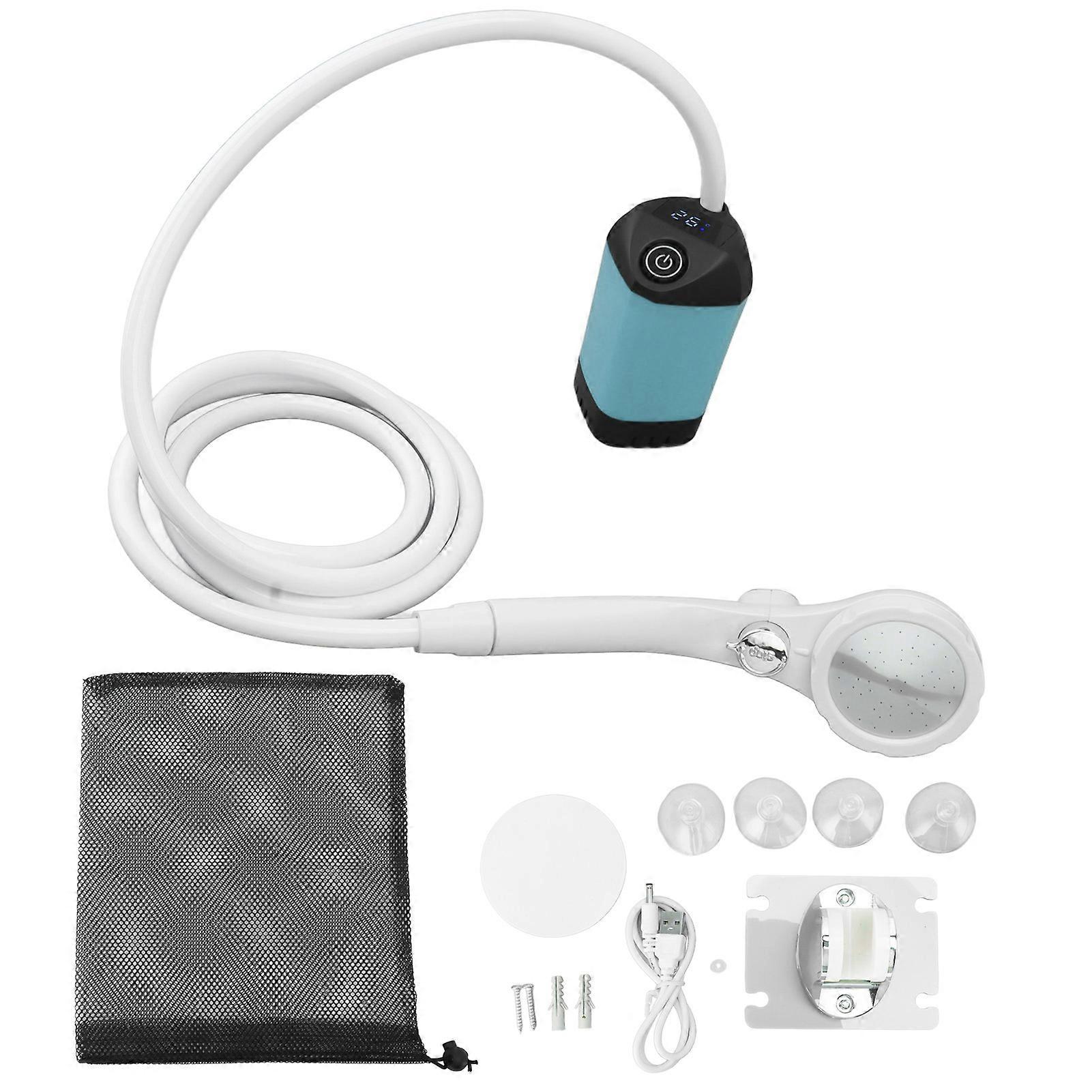 Portable Electric Shower Intelligent Digital Display Three Adjustable Electric Shower Pump Set