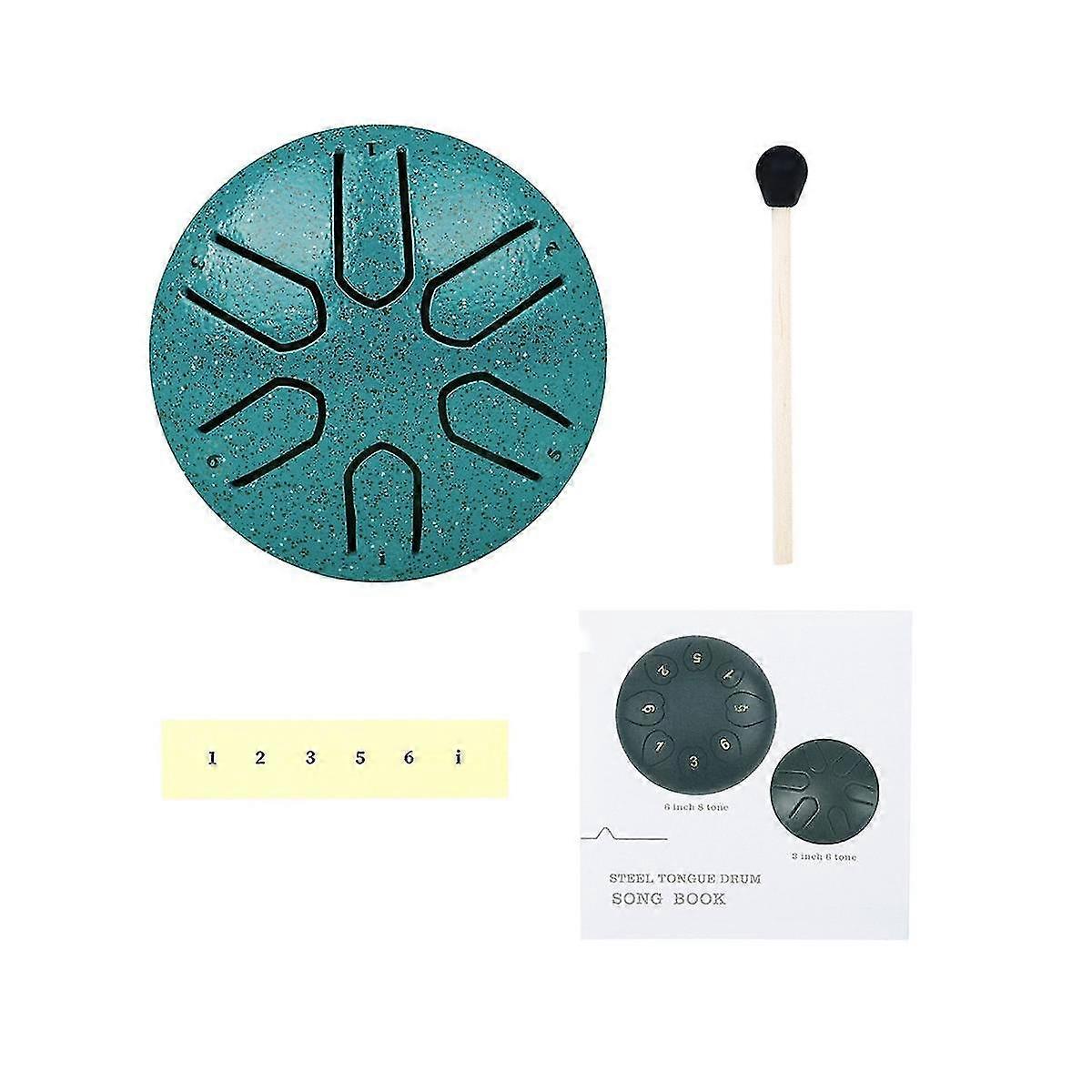 Mini Ethereal Drum 3 Inch 6 Tone Gift Ethereal Drum For Beginner Steel Tongue Drum Percussion Instr