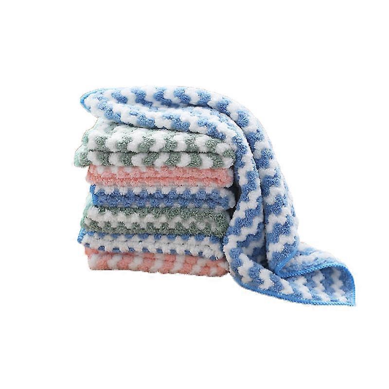10pcs Chevron Pattern Cleaning Rag