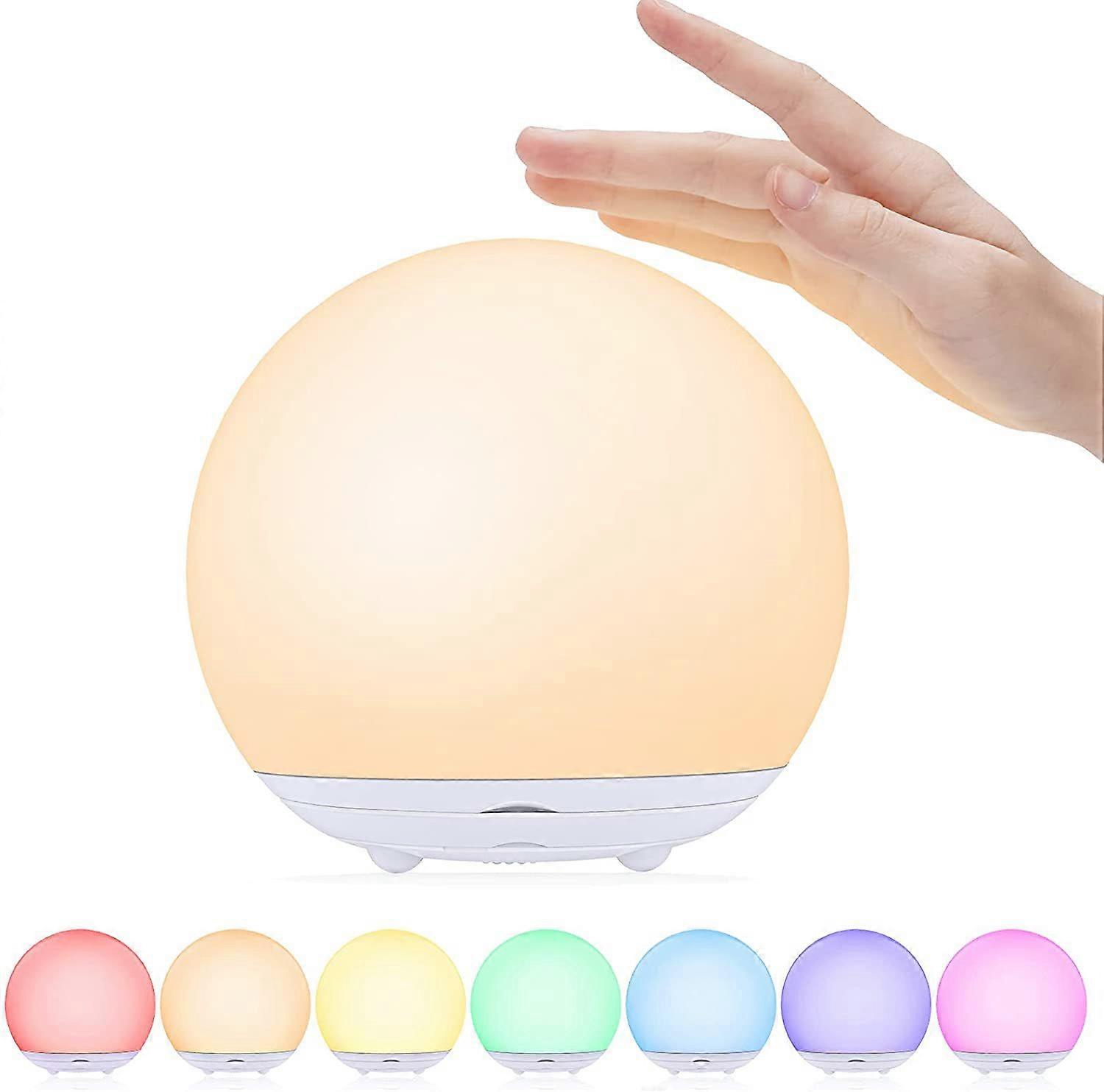 Baby night light, baby nursing night light, dimmable, memory function, timer, RGB color change, side USB charging, more stable design