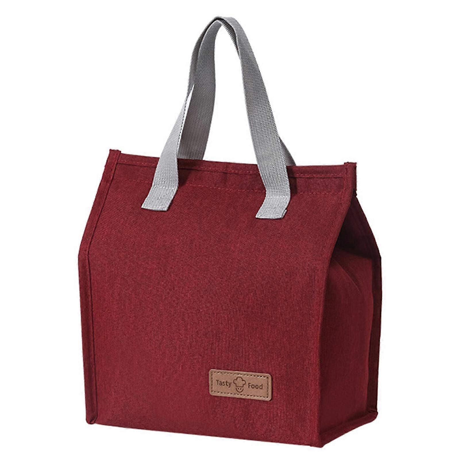 Insulated Bento Bag Lunch Bag Waterproof Lunch Food Tote Heavy Duty Hook & Loop Closure