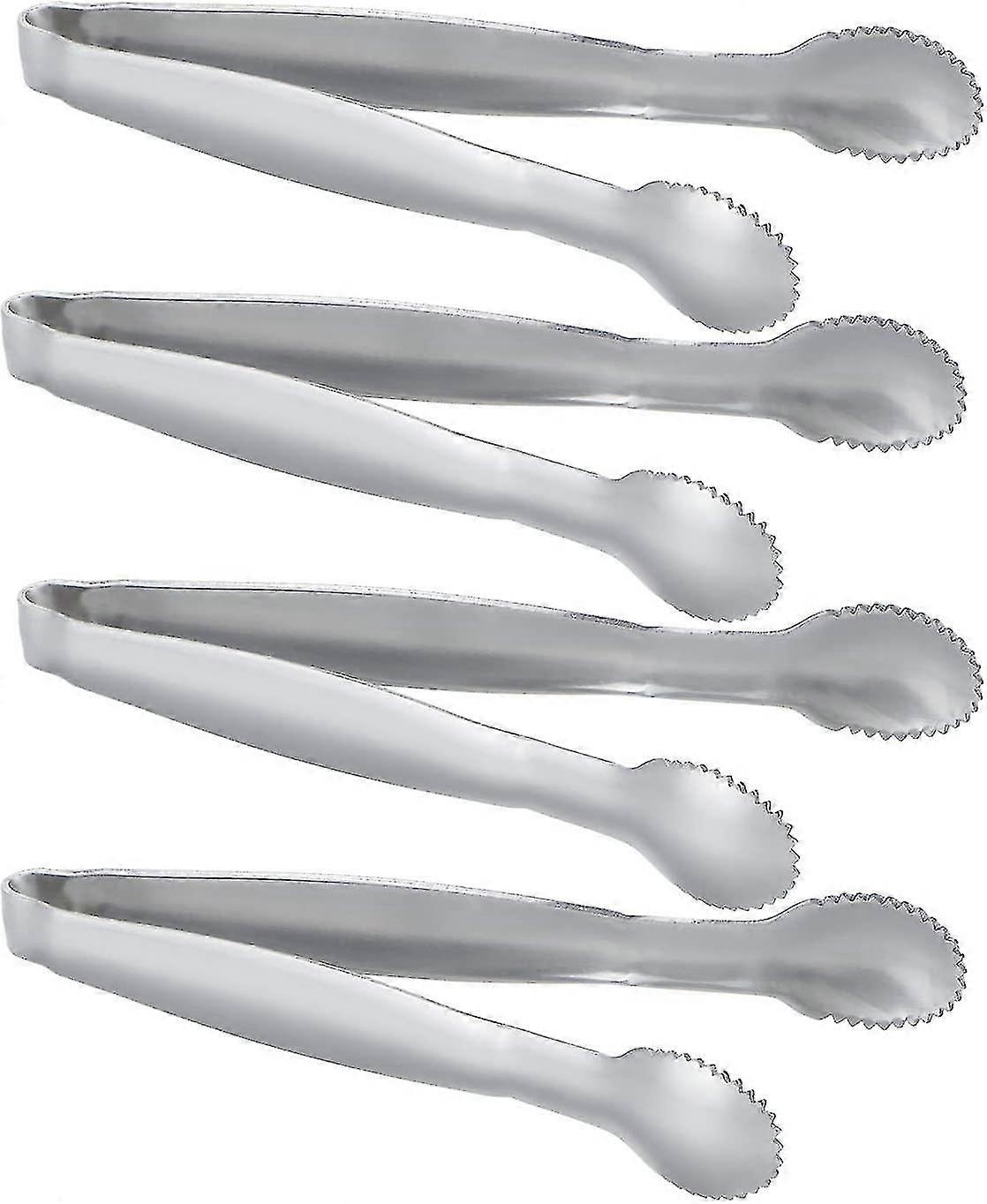 Set Of 4 Mini Serving Tongs Stainless Steel Sugar Tong, 4 Inches