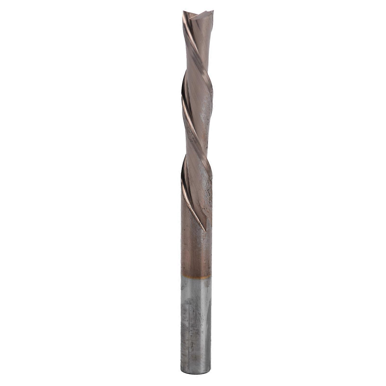 Mill Cutter Tungsten Steel CNC Router Bits Double Flute Milling Cutter for Nylon Resin ABS Acrylic PVC Processing6x6x32x70mm