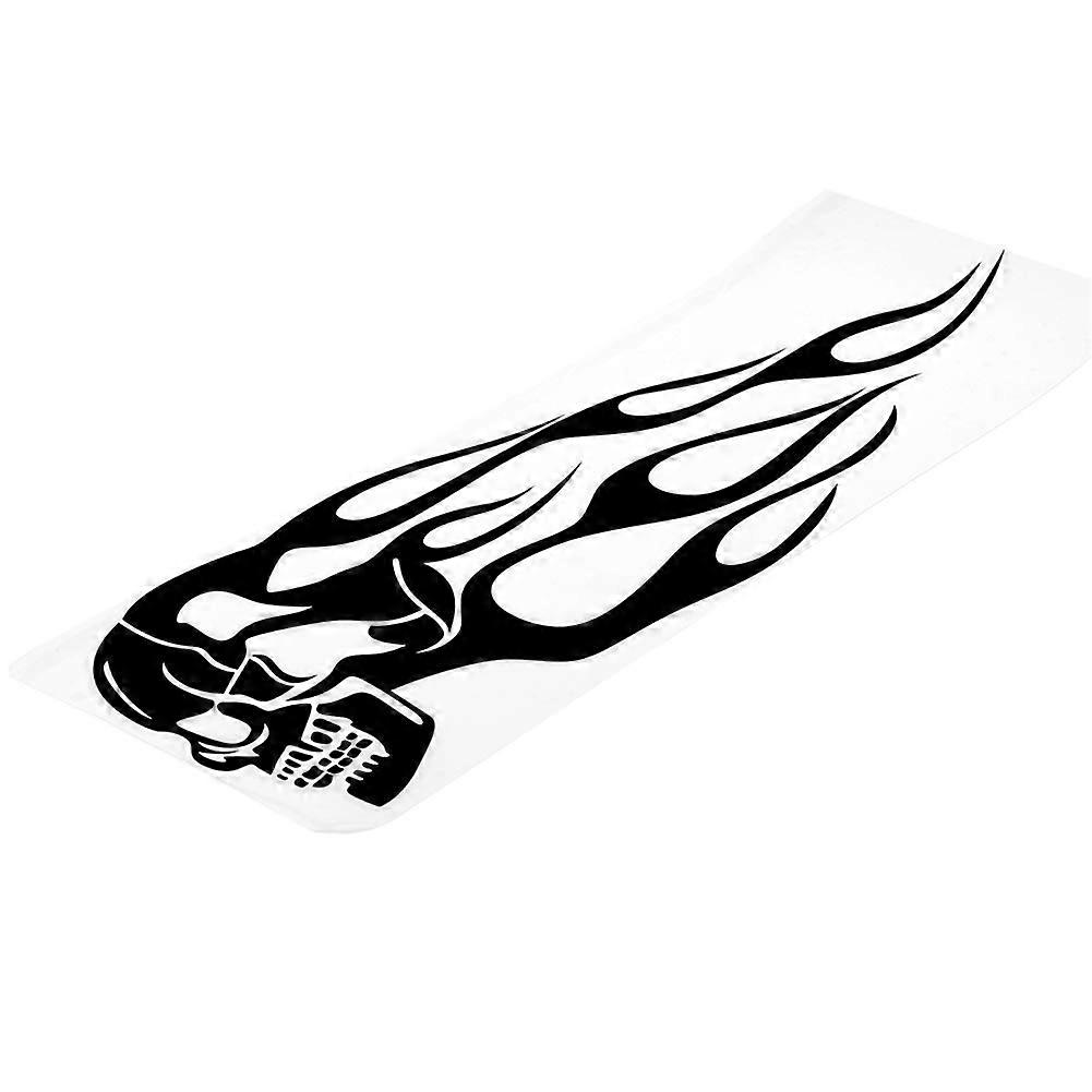 2 قطعة عالمي دراجة نارية خزان غاز هيكل عظمي اللهب شارة ملصقات صائق