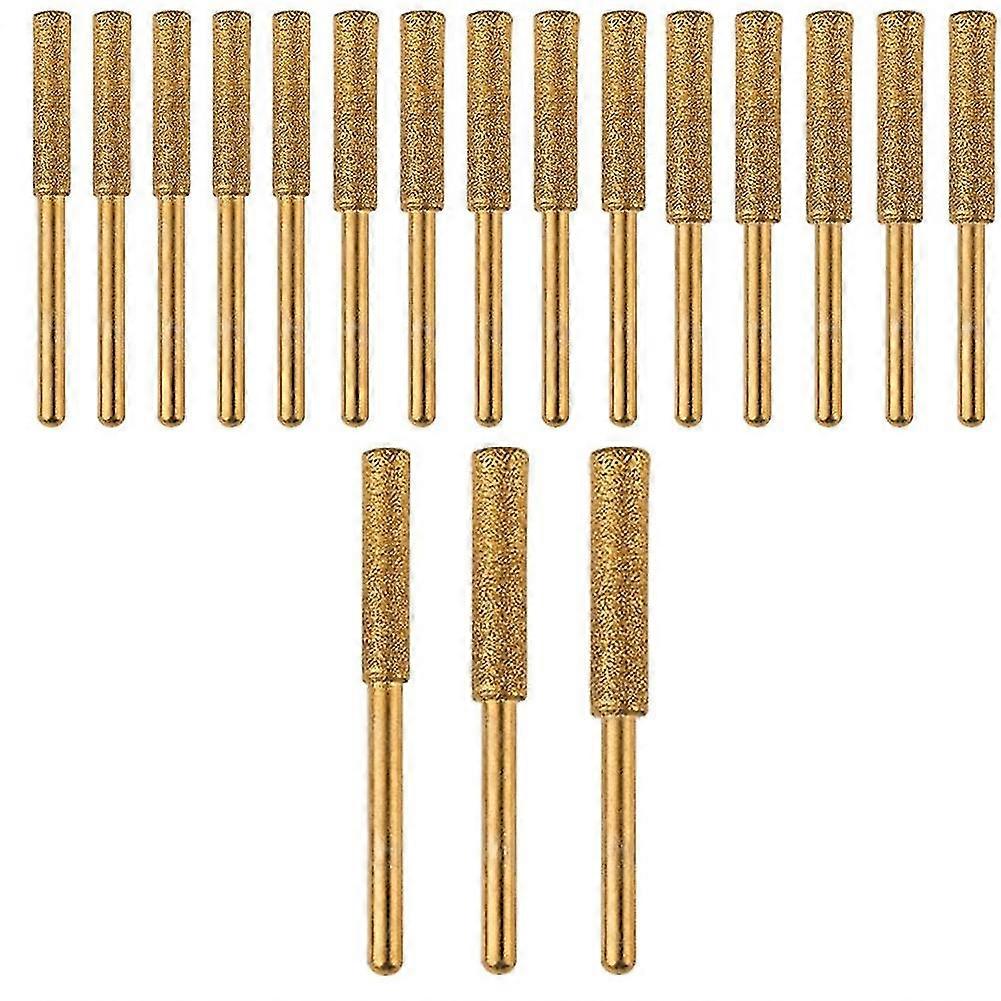 18pcs diamond chainsaw sharpener bits, polishing chain grinding tool