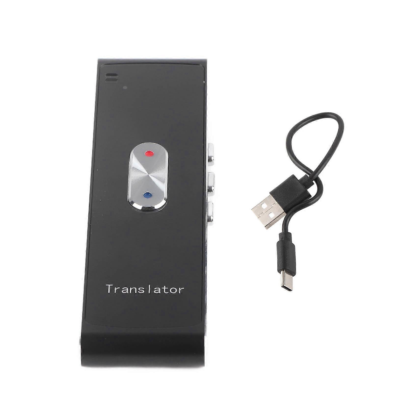 New T8S Intelligent Translator Multilanguage Two Way Real Time Interpretation Translator(Black NO.8766