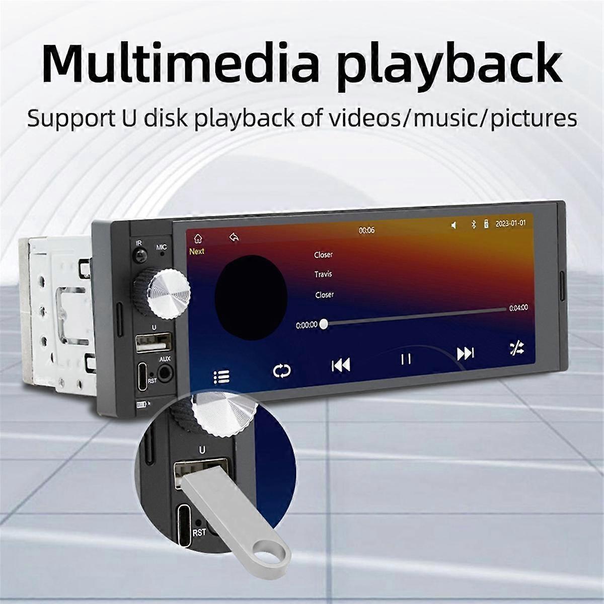 6.36 Inch Wireless Carplay Player Car Reverse View Mobile Phone Interconnection Multimedia Bluetoot
