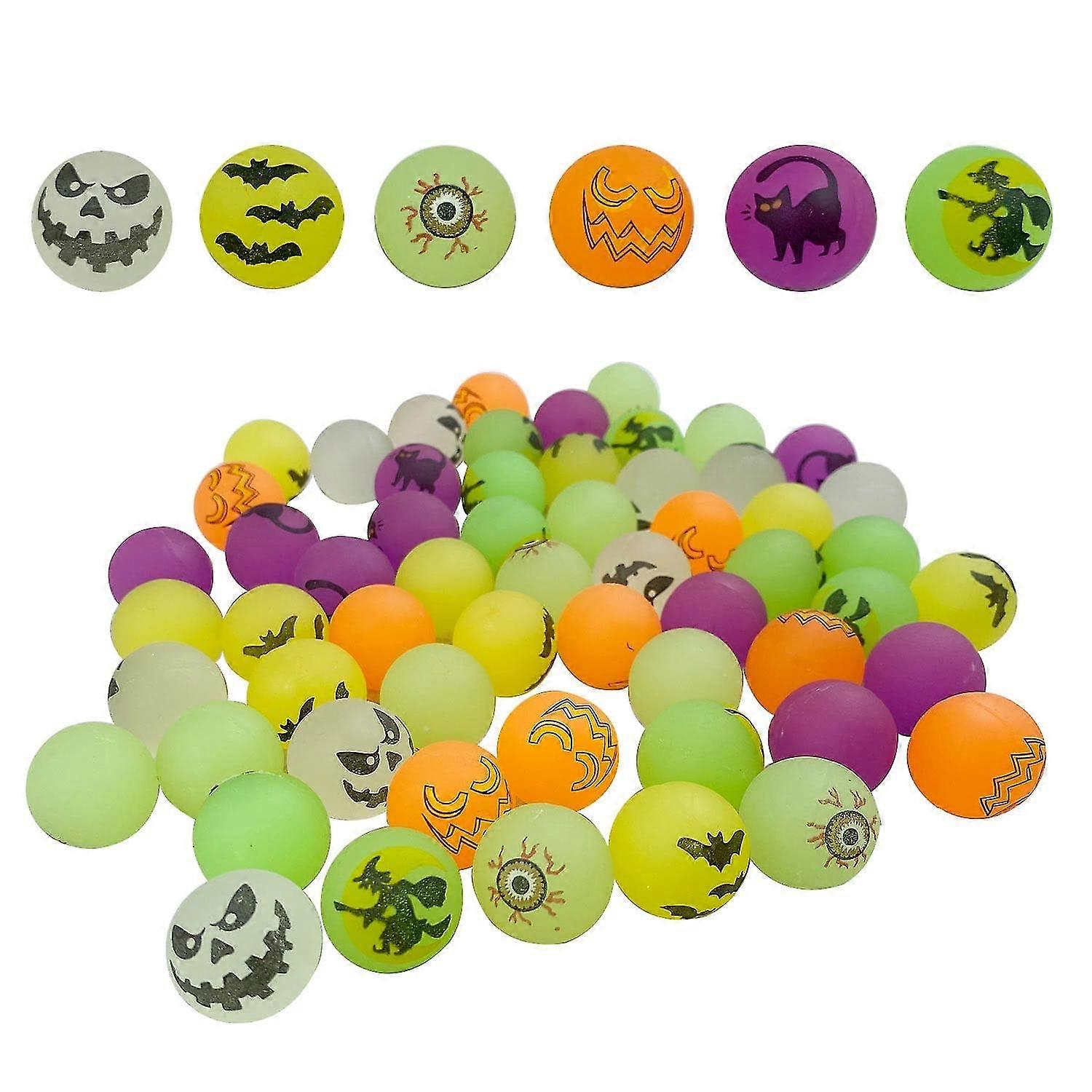 30 Mm Bouncy Balls, Bouncy Balls For Children, Suitable For Birthday Parties, Halloween - JA