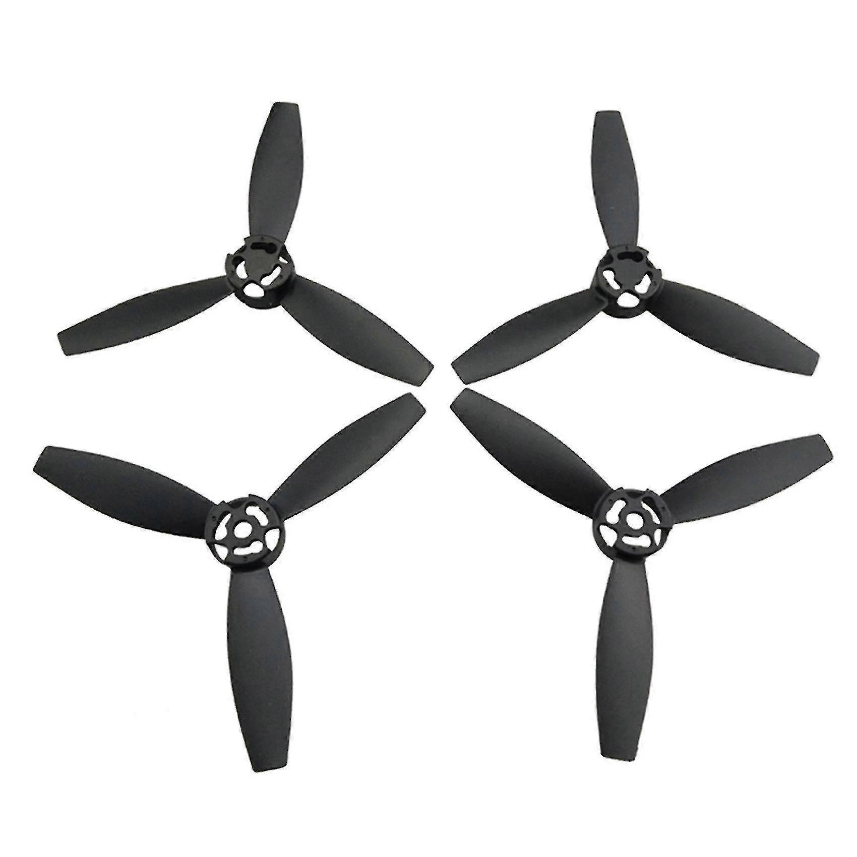 Hélices plásticas de 4pcs compatíveis com papagaio Bebop 2 Drone Quadcopter Preto