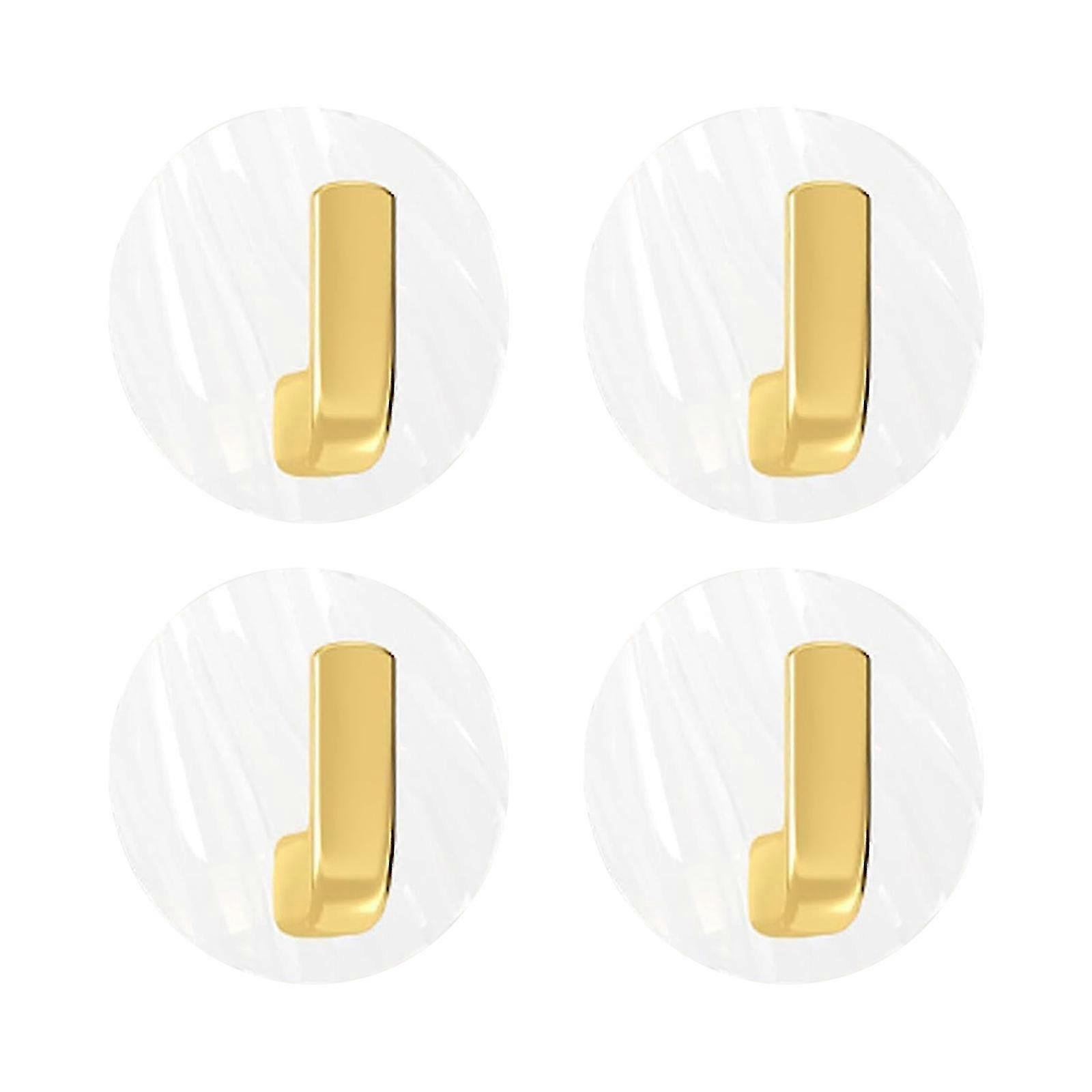 4pcs ελεύθερος ελαφρύς πολυτελής μικρός γάντζος, αυτοκόλλητοι γάντζοι βαρέως τύπου για κρεμαστά παλτά, καπέλα, κλειδί, πορτοφόλια