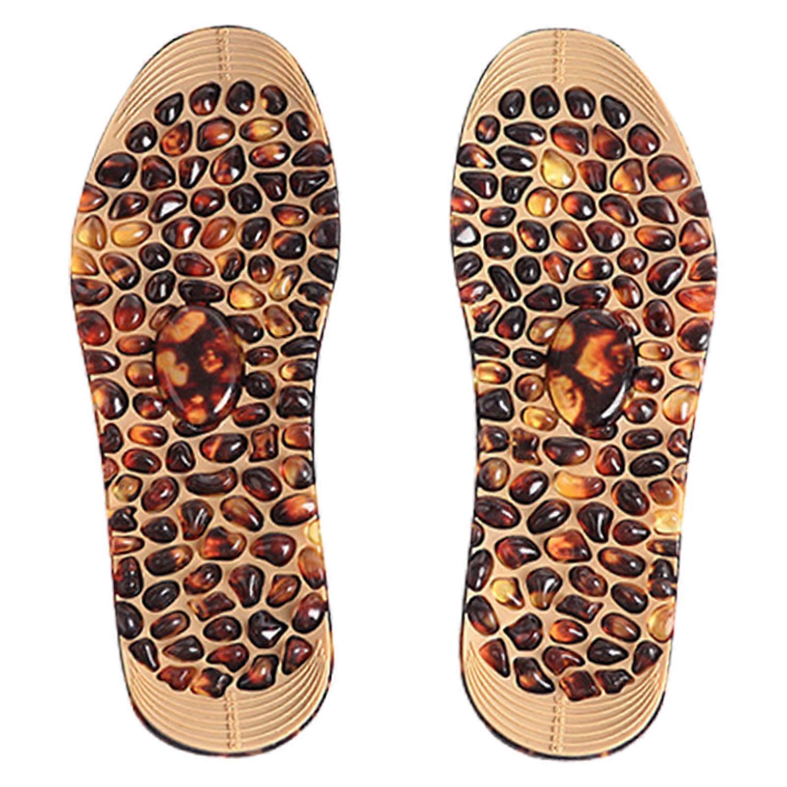 Pebbles Massage Insole Portable Feet Therapy Acupressure Improve Blood Circulate