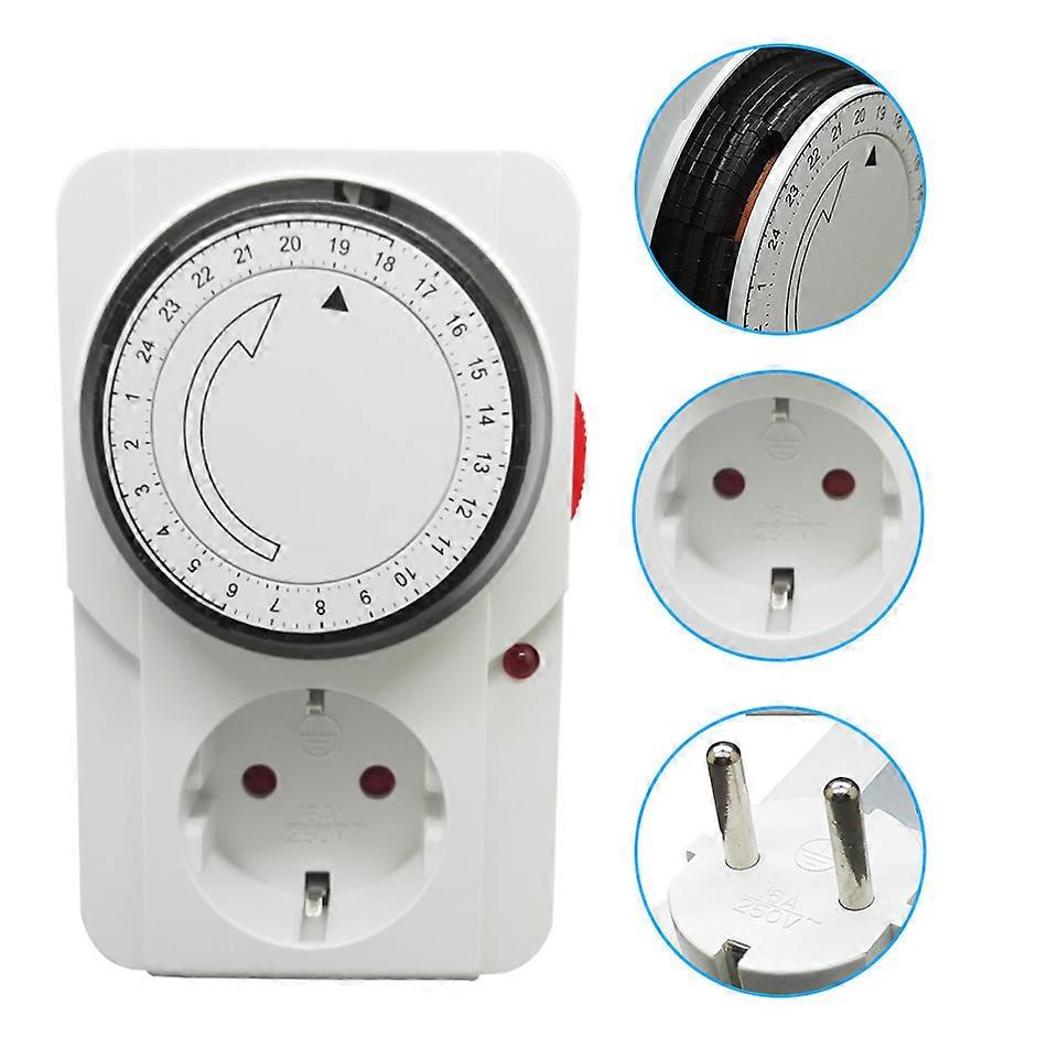 3500W Mechanical Electrical Outlet Scheduler 15 Minute Interval Timer,2024 Ping