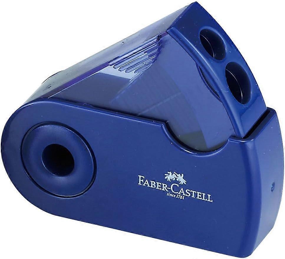 Faber Castell TFC-182797-2 Square Pencil Sharpener, Blue
