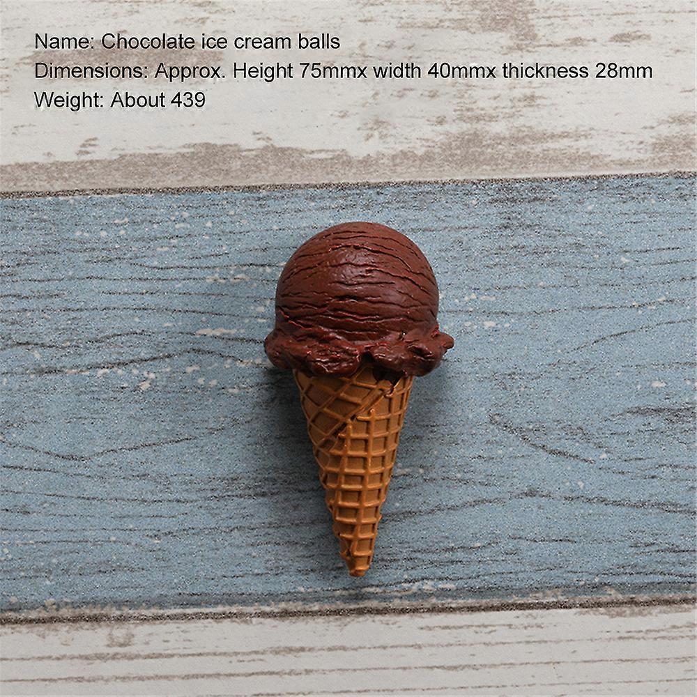 Creative Cartoon Ice Cream Resin Refrigerator Magnet