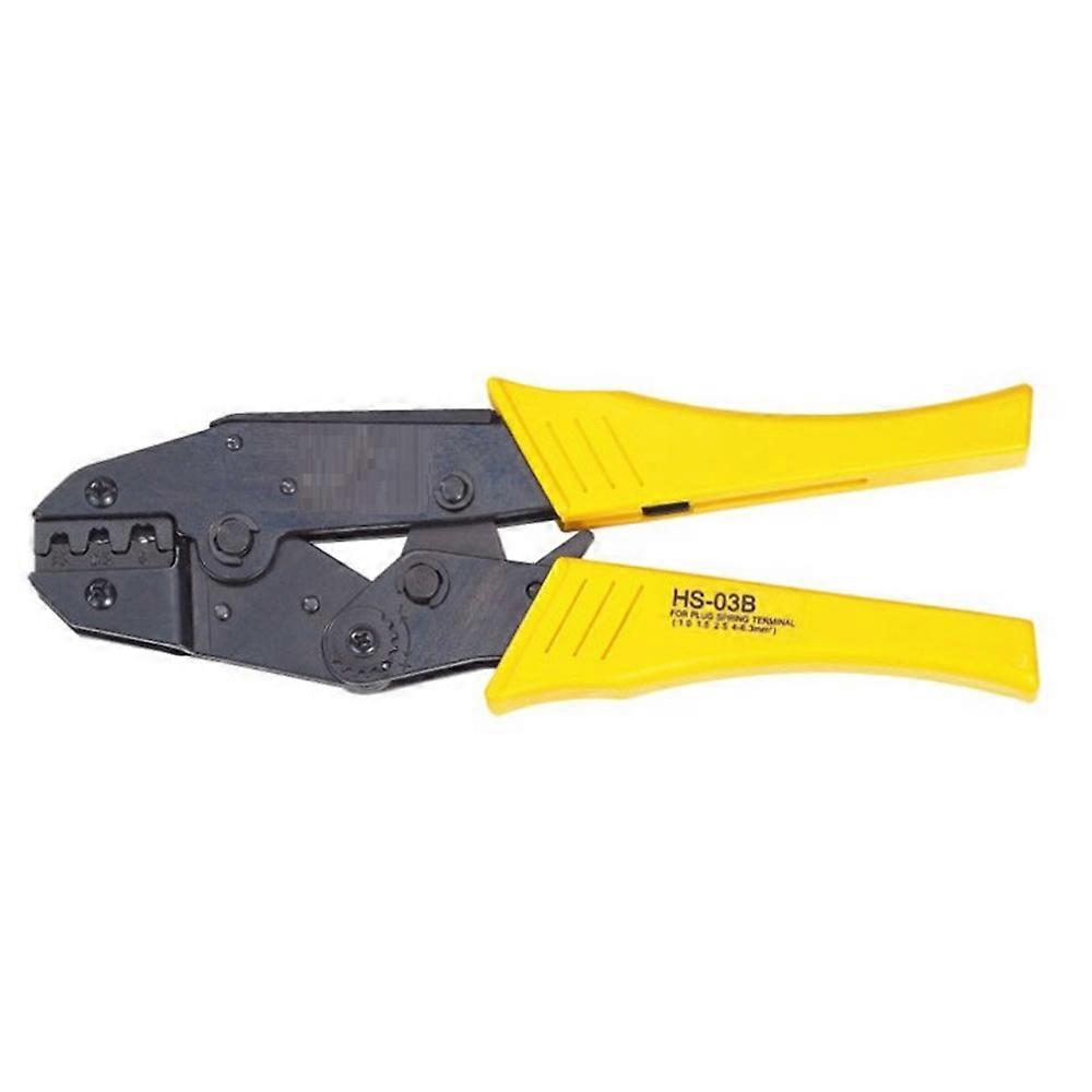 -03B Wire Crimping Pliers Capacity 1.5-6mm 15-10AWG for Non-Insulated Tabs and Receptacles Self-Ad