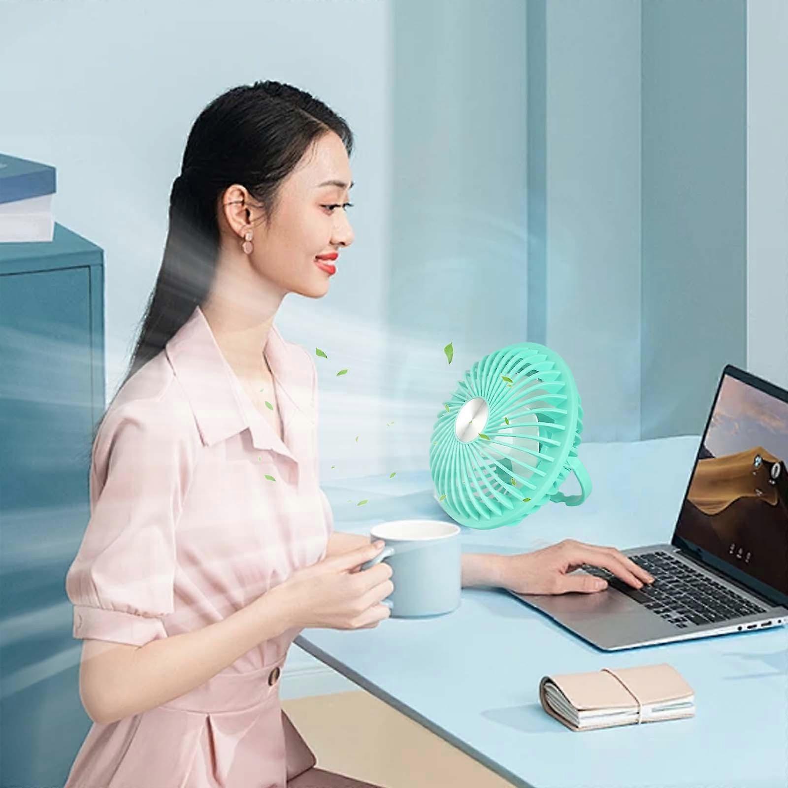 USB Rechargeable Fan Multi-function Silent Desktop Desktop Fan Hanging Small Ceiling Fan