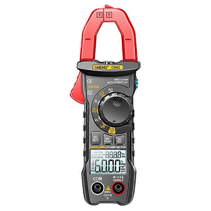 AC/for DC Clamp Mutlimeter Measures Current Voltage Resistance Capacitance Conti