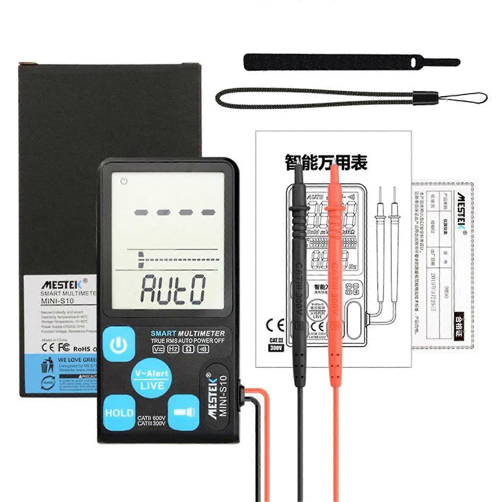 For Smart Digital Multimeter Tester Trms 6000 Counts Voltmeter Auto Range Test