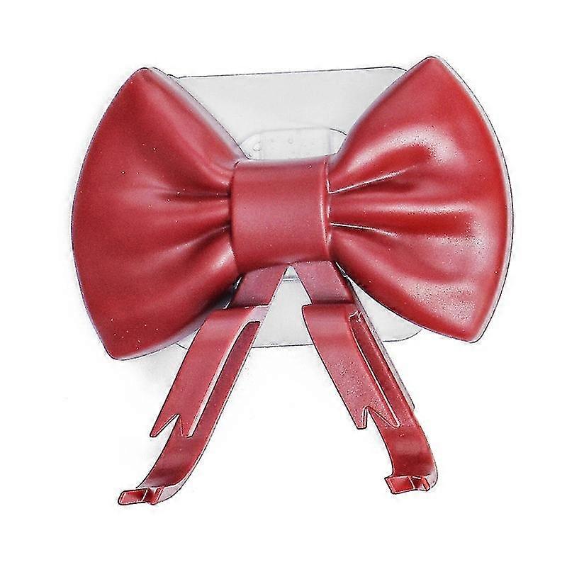 Wabjtam Washbasin Rack Punch-free Traceless Mini Saving Space Wall-mounted Cute Bowknot Washbasin For Bathroom