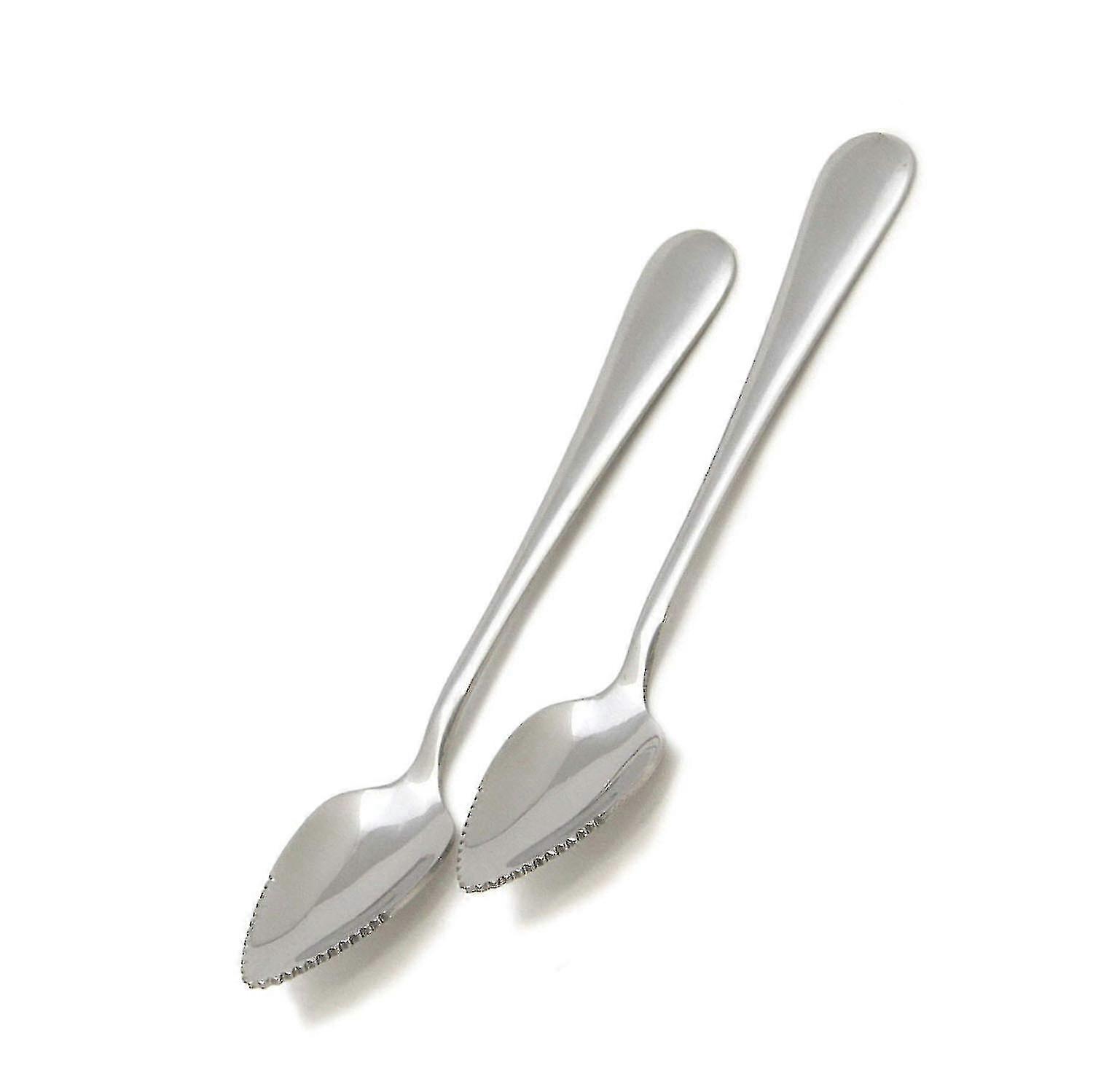 Grapefruit Spoon, 2-pack, 7 In L, Silver