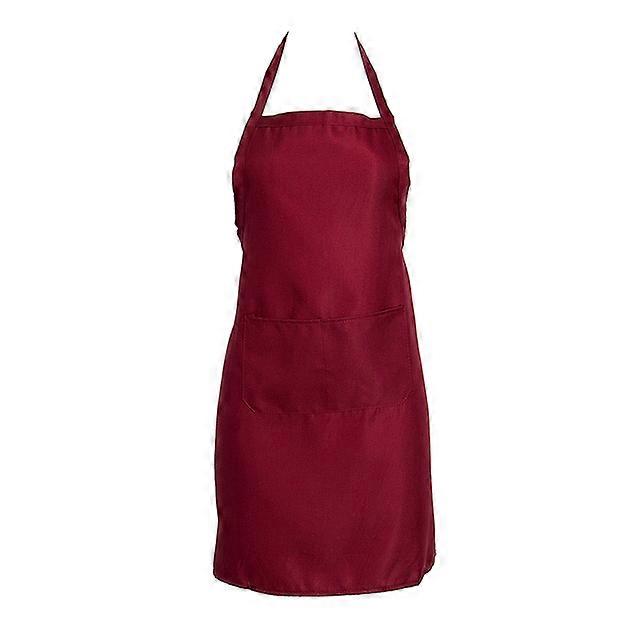 2PCS Newest High Quality 8 Colors Plain Apron+Pocket