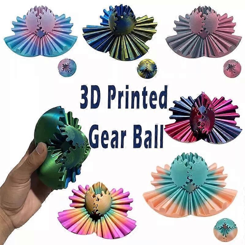 Innovative 3D Printed Gear Ball Rotating Toy Children's Intellectual Toy Rotating GearBall Model Ornaments Hottest Fidget Item