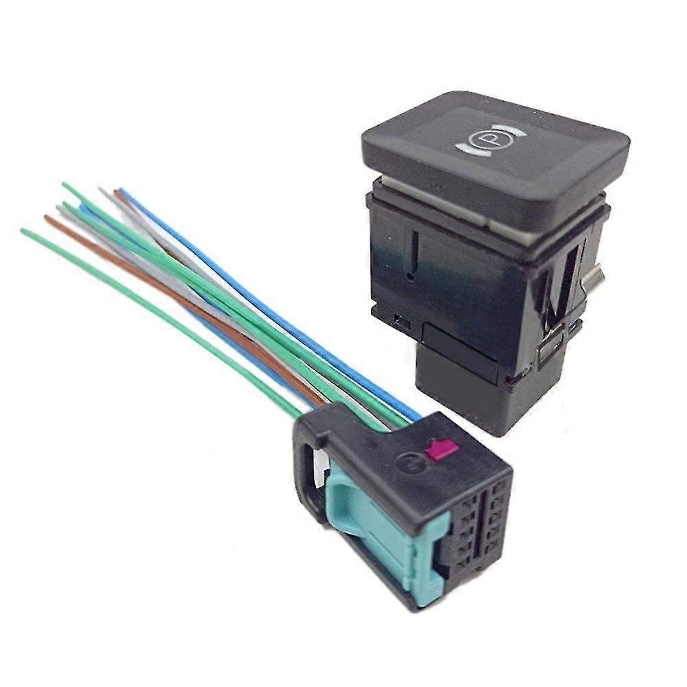 Car Electronic Handbrake Parking Switch Brake Button For B6 Cc 3c 2006-2012 3c0927225c 1k0972776a