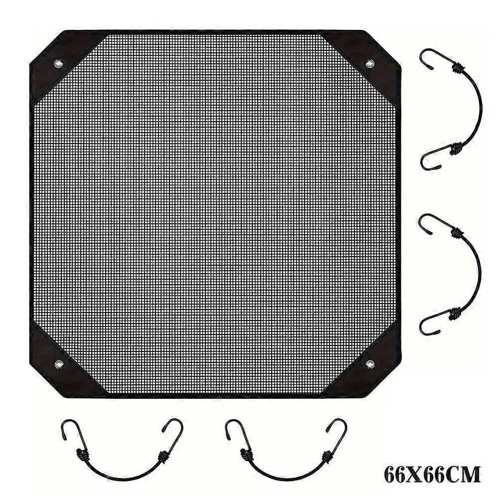 Mesh Central A/C Cover for Outside Units Dustproof A/C Covers Defender Multipurpose Leaf Guard with 4 Hooks